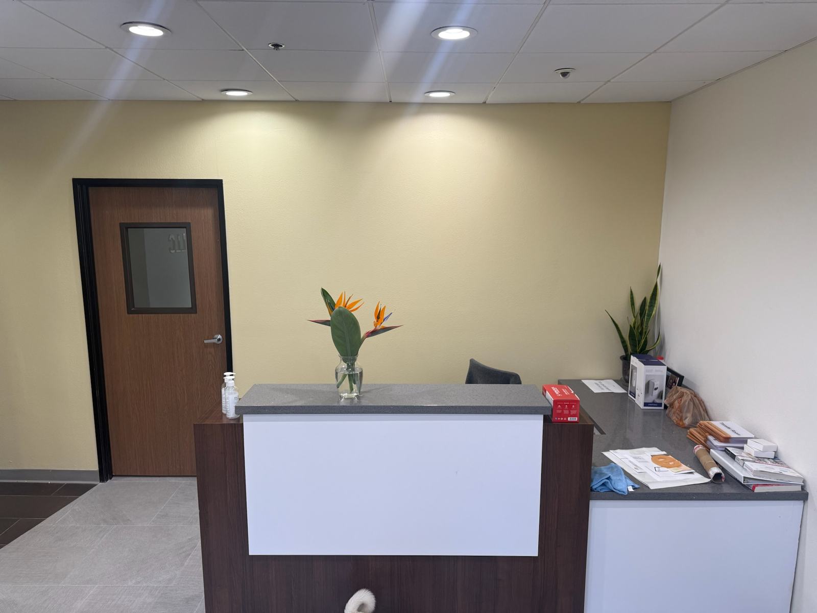 MedTech Innovation reception area at the Irvine facility